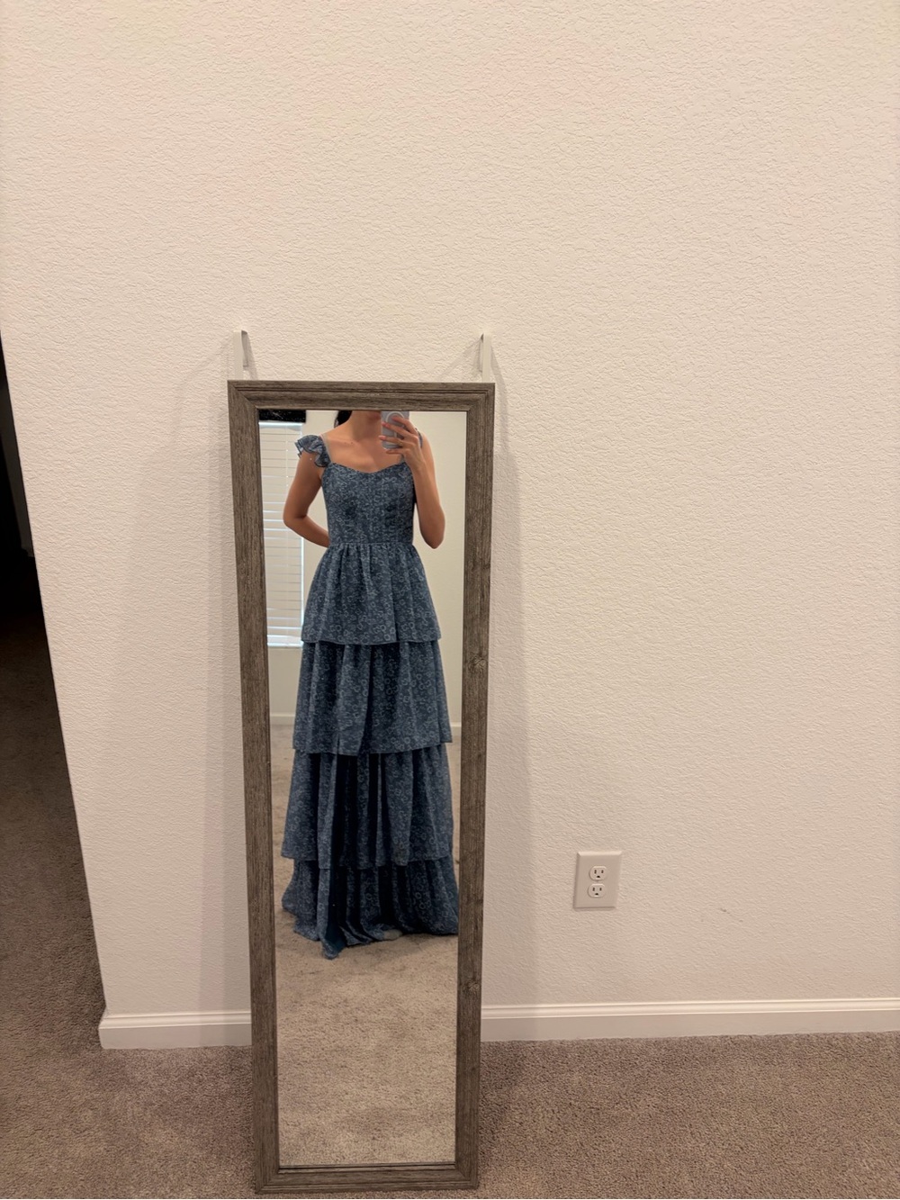 Blue Tiered Maxi Dress - Women